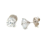  GIA Certified Round Brilliant-cut Lab Diamond Stud Earrings