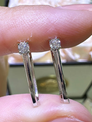 0.14carat Diamond Huggie Earrings