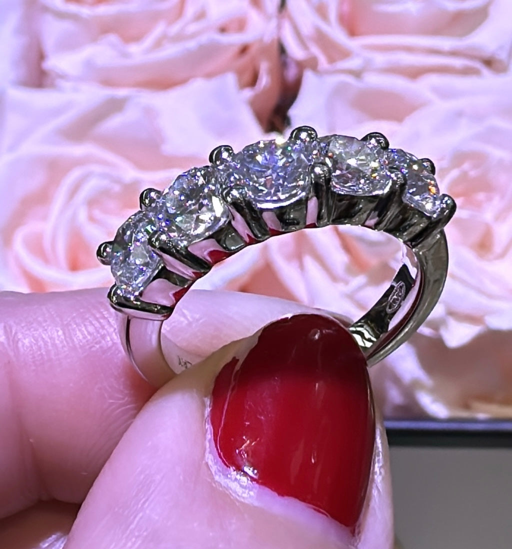 2.16ct t.w. Five Stone Diamond Ring