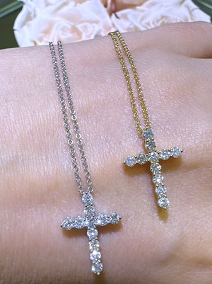 0.47carat Diamond Cross Pendant Necklace