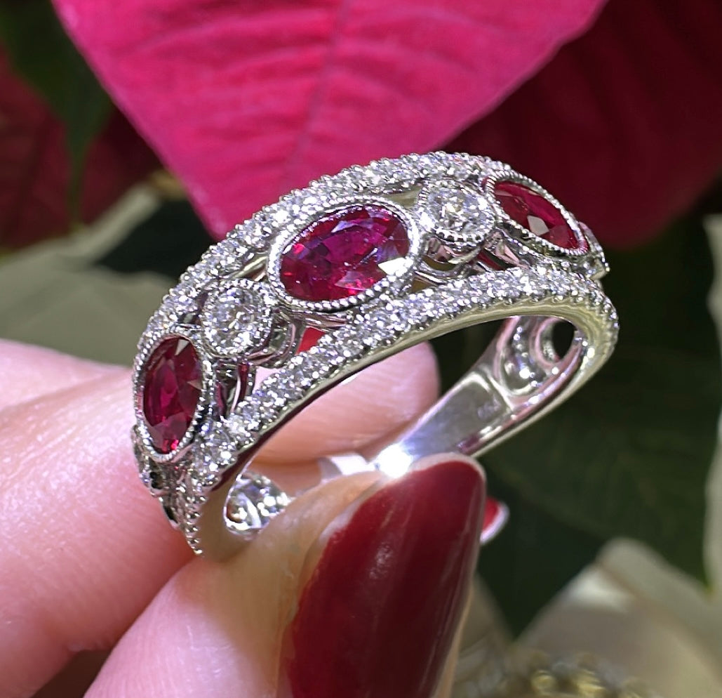 1.72ct tw Diamond And Ruby Ring