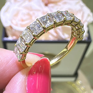 2.07carat Diamond Baguette Cut Half Eternity Band Ring