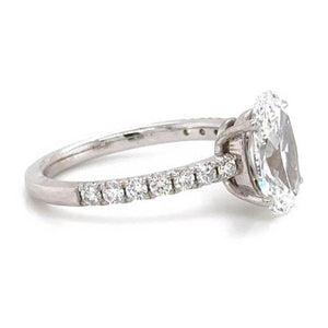 GIA Certified 2.41carat Oval Cut Diamond Ring