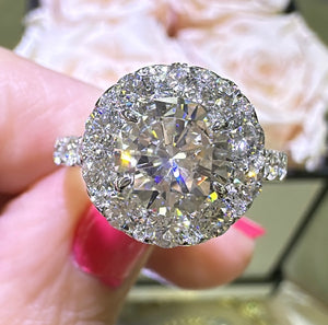 3.50carat Designer Round Brilliant-cut Engagement Ring