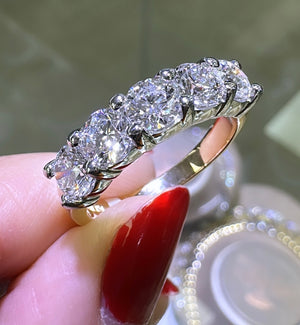 1.97ct t.w. Five Stone Diamond Ring