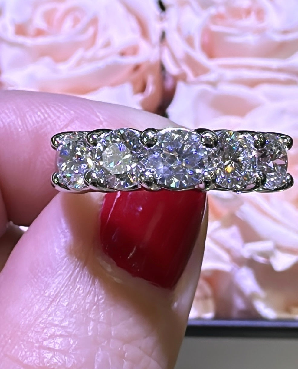 2.16ct t.w. Five Stone Diamond Ring