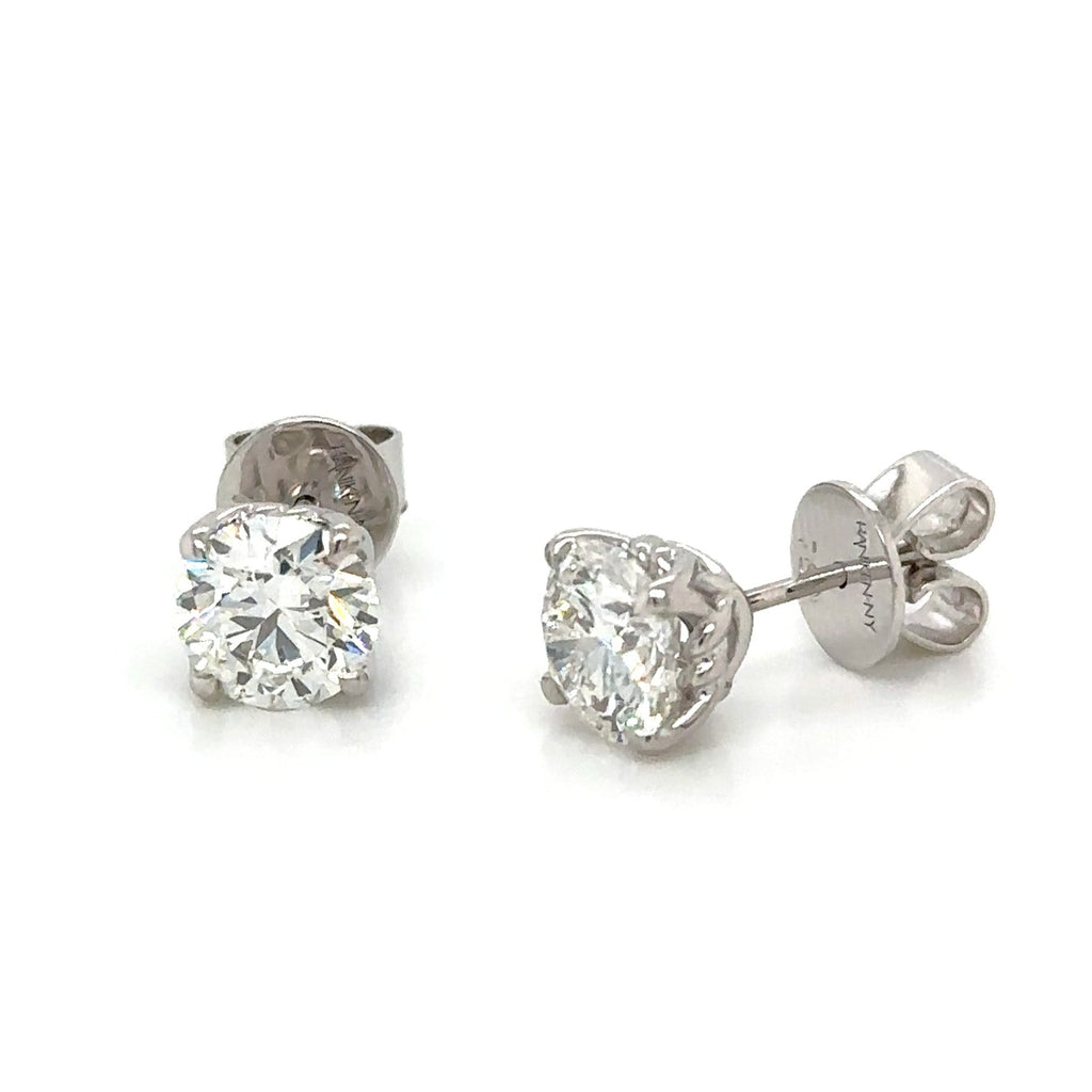 IGI certified Lab Diamond Stud Earrings