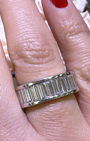 3.57ct t.w. Diamond Channel-set Baguette Eternity Band Ring