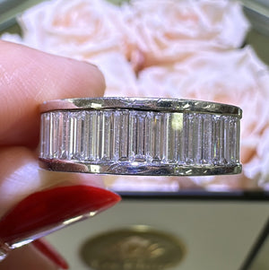 3.57ct t.w. Diamond Channel-set Baguette Eternity Band Ring