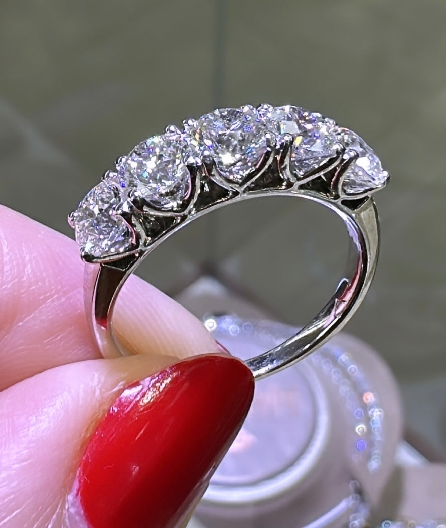 2.31ct t.w. Five Stone Diamond Ring