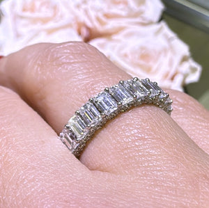 4.18ct t.w. All the Way Around Emerald-cut Diamond Eternity Band Ring