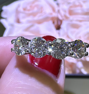 2.00ct t.w. Four Stone Diamond Anniversary Ring