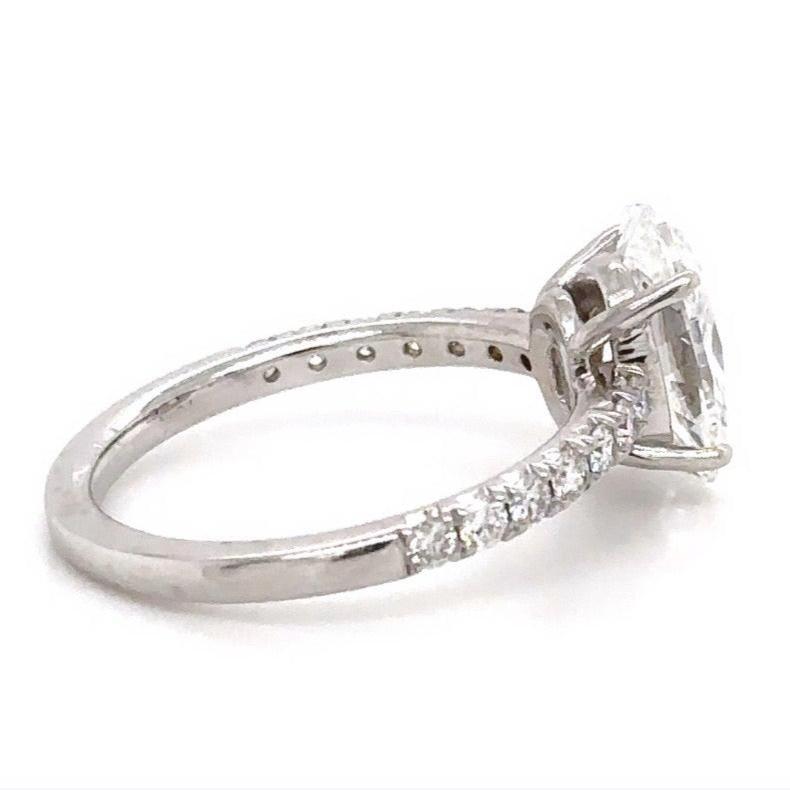 GIA Certified 2.41carat Oval Cut Diamond Ring