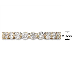 1.32ct t w Diamond Single Prong Eternity Band