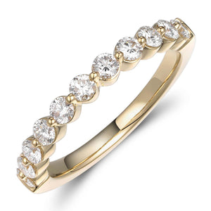 1.32ct t w Diamond Single Prong Eternity Band