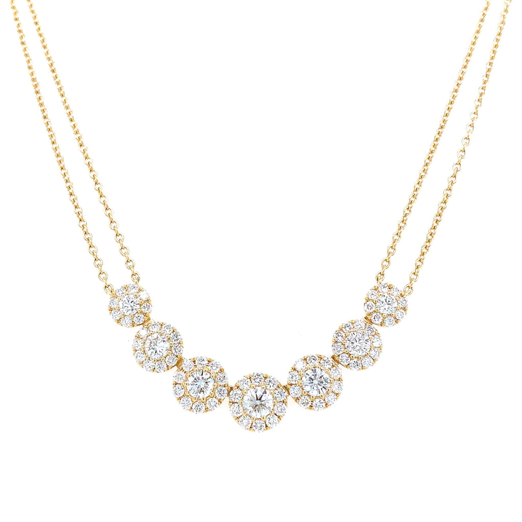 2.11ct tw Diamond Station Chain Necklace