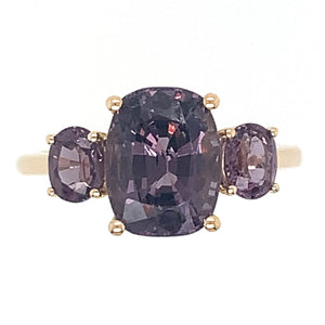 4.06carat Three Gem Stone Ring