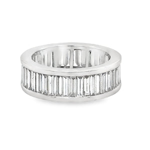 3.57ct t.w. Diamond Channel-set Baguette Eternity Band Ring