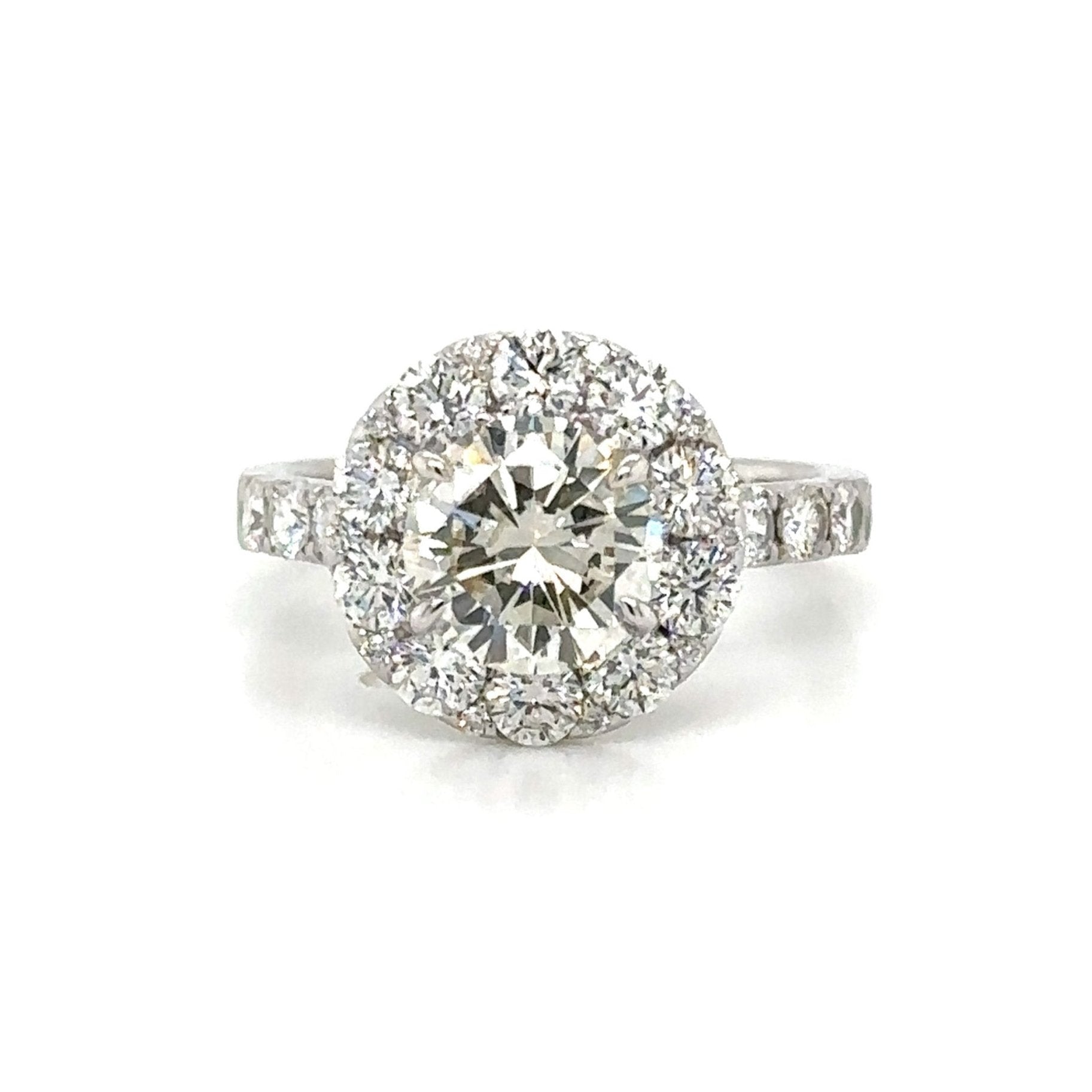 3.50carat Designer Round Brilliant-cut Engagement Ring