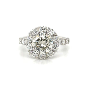 3.50carat Designer Round Brilliant-cut Engagement Ring