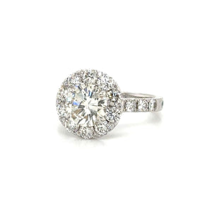 3.50carat Designer Round Brilliant-cut Engagement Ring