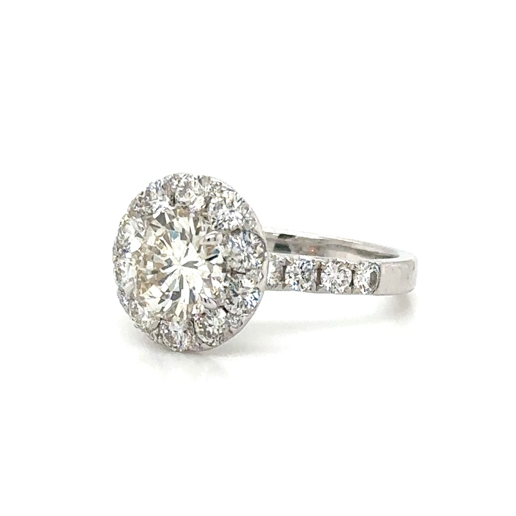 3.50carat Designer Round Brilliant-cut Engagement Ring