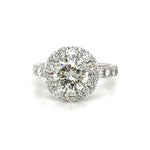 3.50carat Designer Round Brilliant-cut Engagement Ring