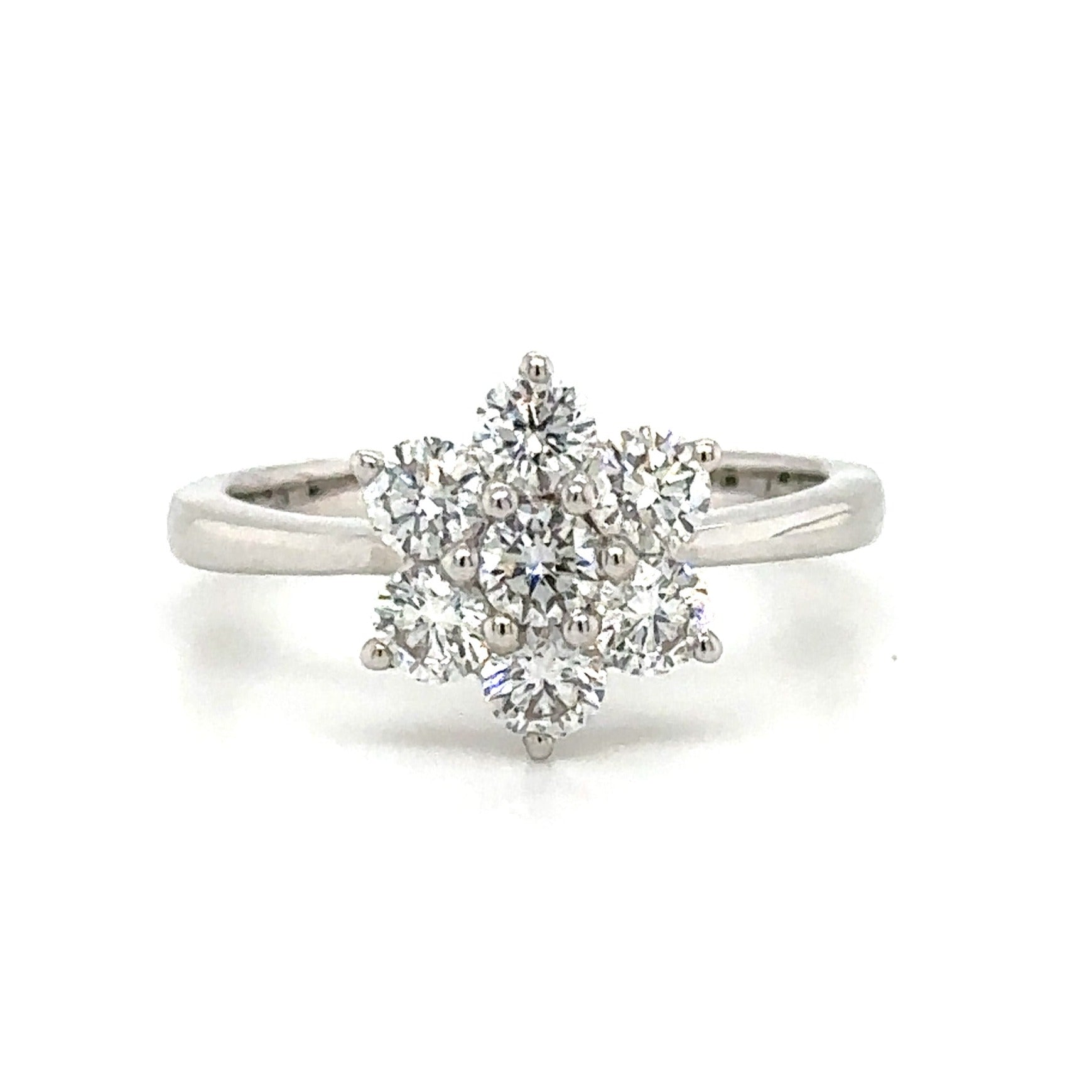 Diamond 1.01ct t.w. Cluster Flower Shape Ring