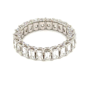 4.18ct t.w. All the Way Around Emerald-cut Diamond Eternity Band Ring