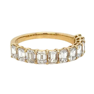 2.07carat Diamond Baguette Cut Half Eternity Band Ring