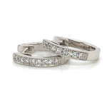 Diamond Huggie Hoop Earrings