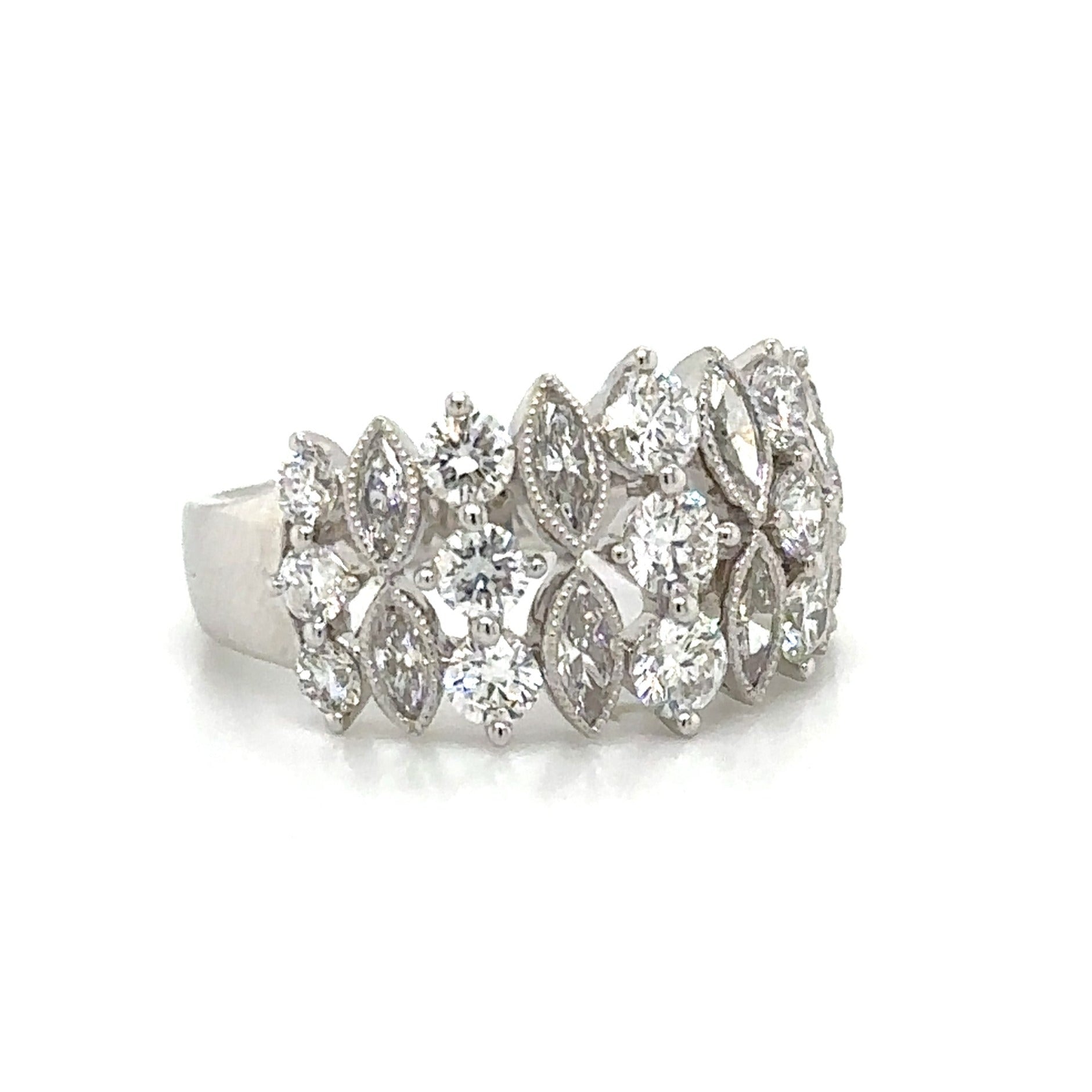 Diamond 1.92ct t.w. Right-hand Cocktail Ring