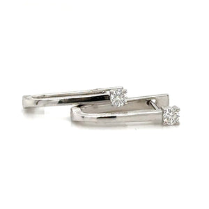 Diamond Huggie Earrings