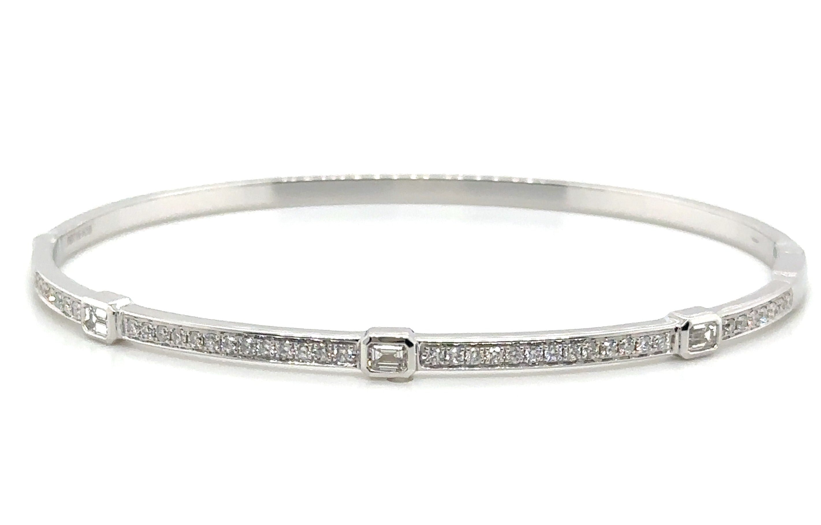 Diamond Bangle Bracelet 0.72ct tw