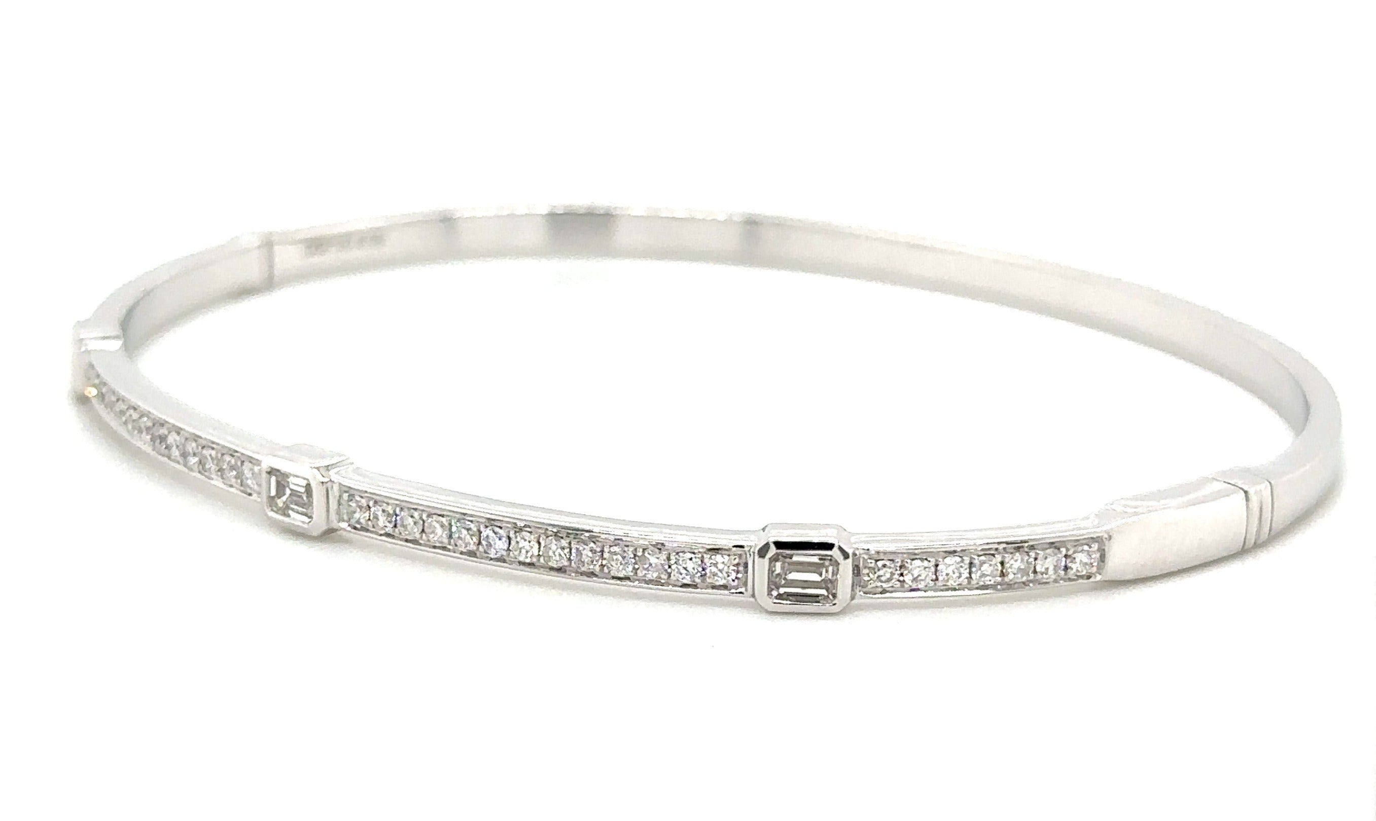 Diamond Bangle Bracelet 0.72ct tw