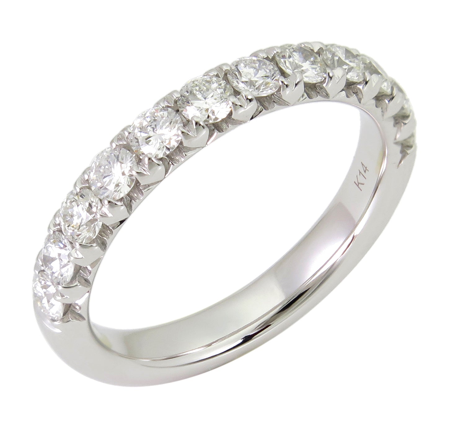 Ladies Diamond 0.80ct tw Round Brilliant Cut Halfway Eternity Ring