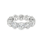 8.41ct tw Eternity Platinum Diamond Band Ring