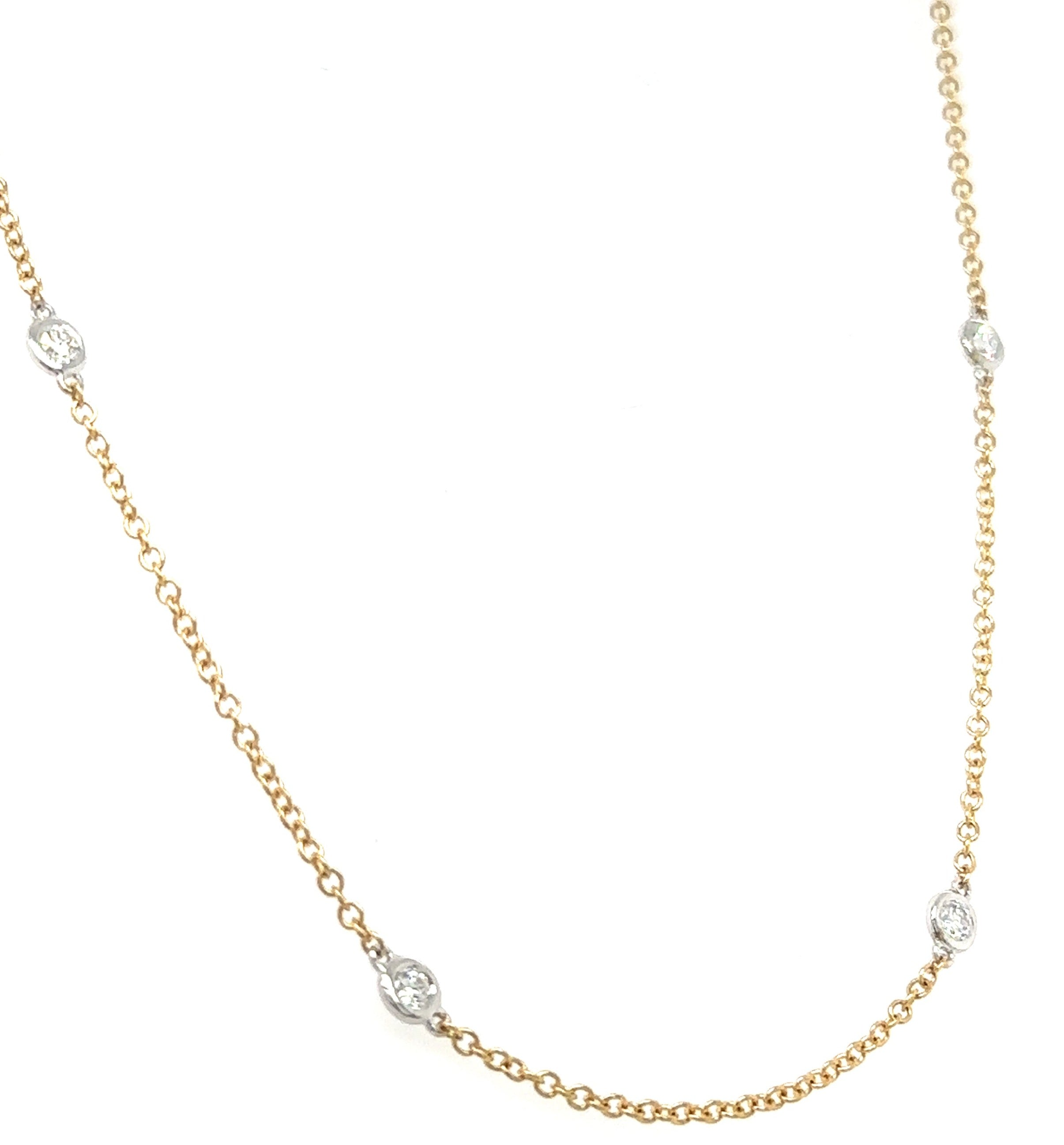 0.60ct tw Diamond by Yard Necklace