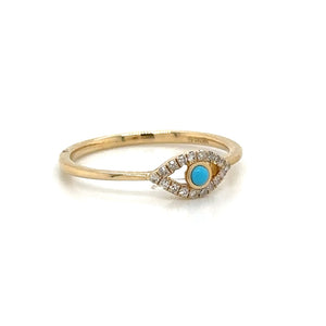 Protective Evil Eye Turquoise Ring