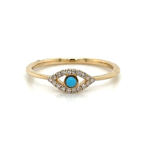 Protective Evil Eye Turquoise Ring