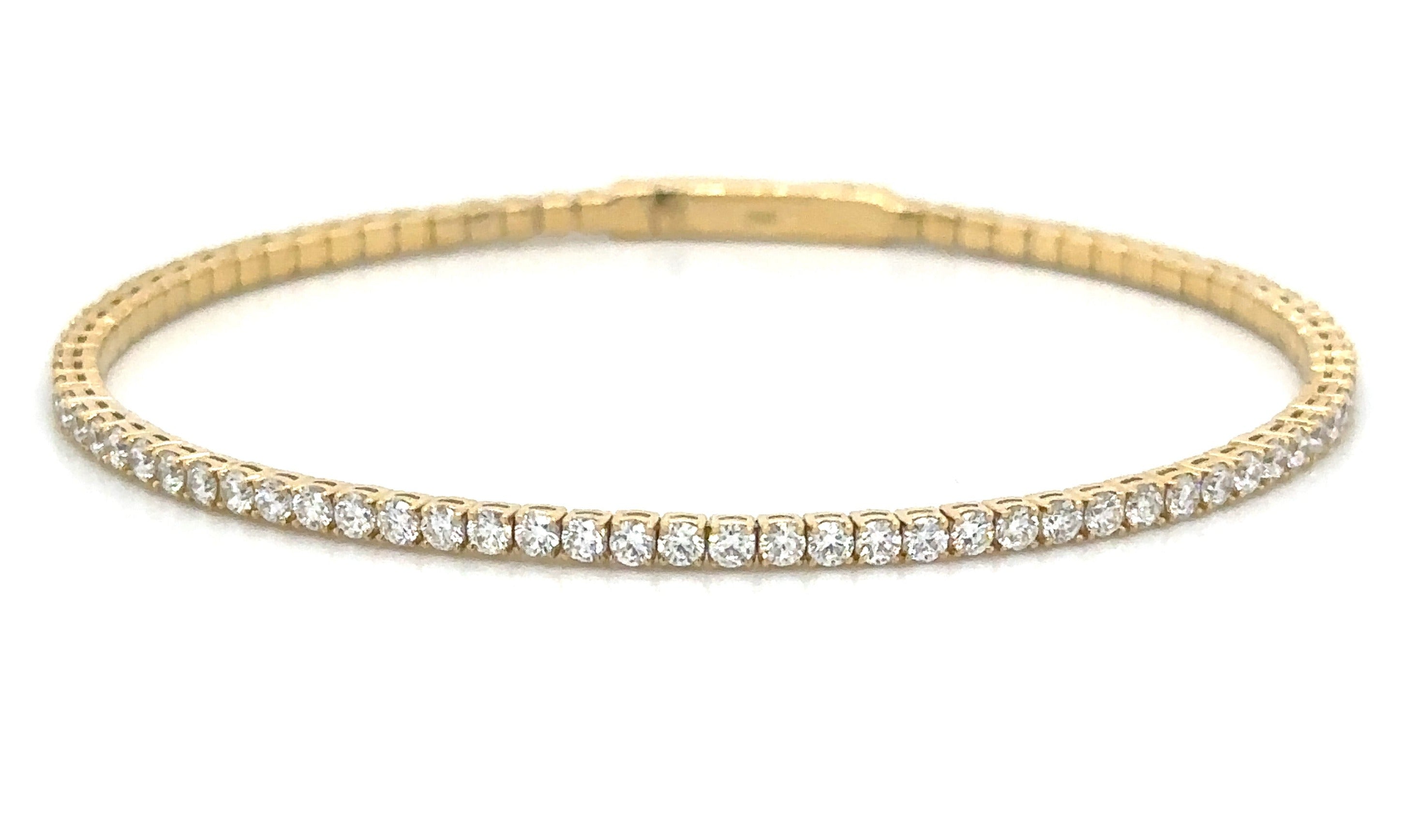 Diamond Semi Flexible Bangle Bracelet 2.00ct tw