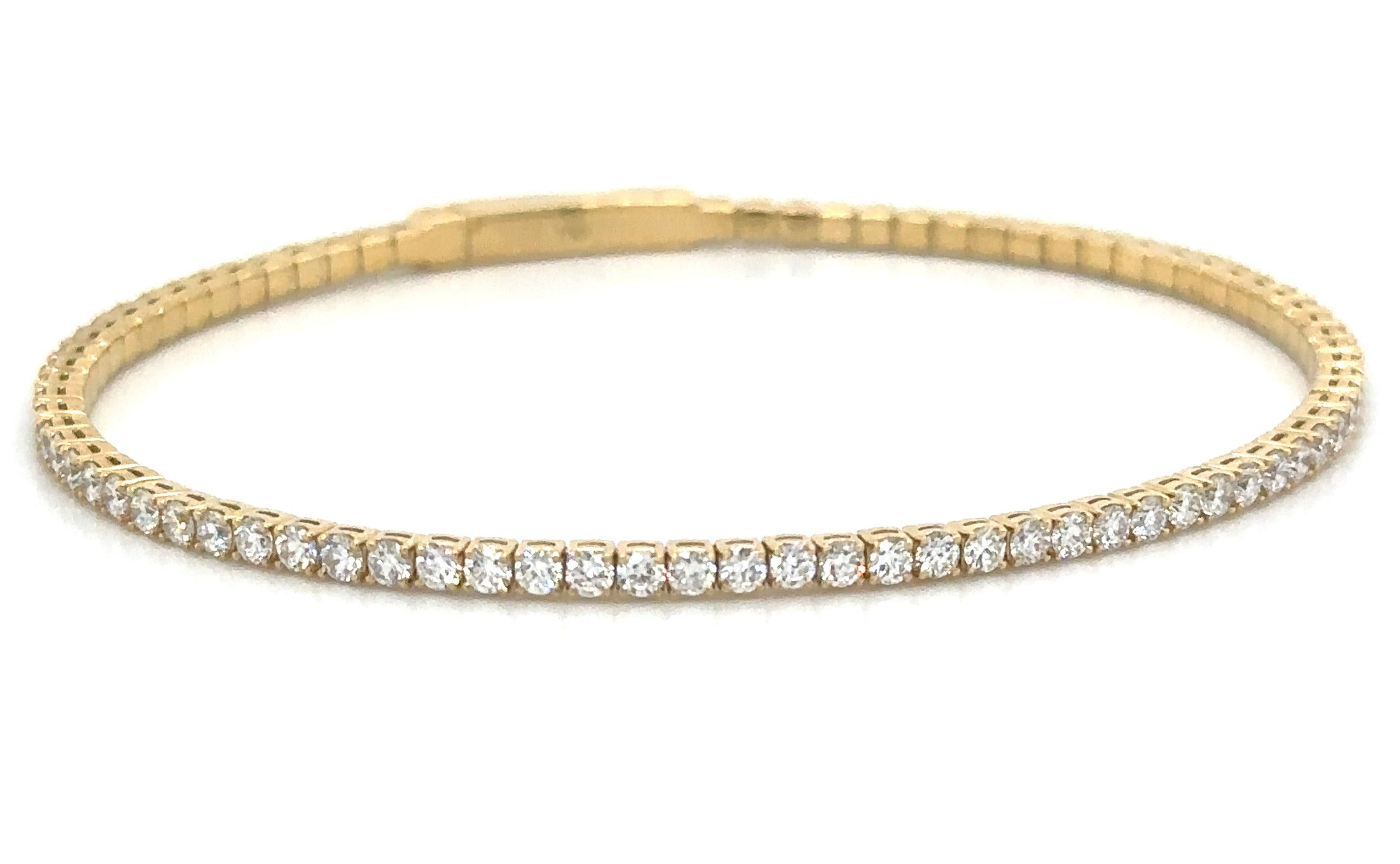 Diamond Semi Flexible Bangle Bracelet 2.00ct tw