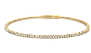 Diamond Semi Flexible Bangle Bracelet 0.48ct tw