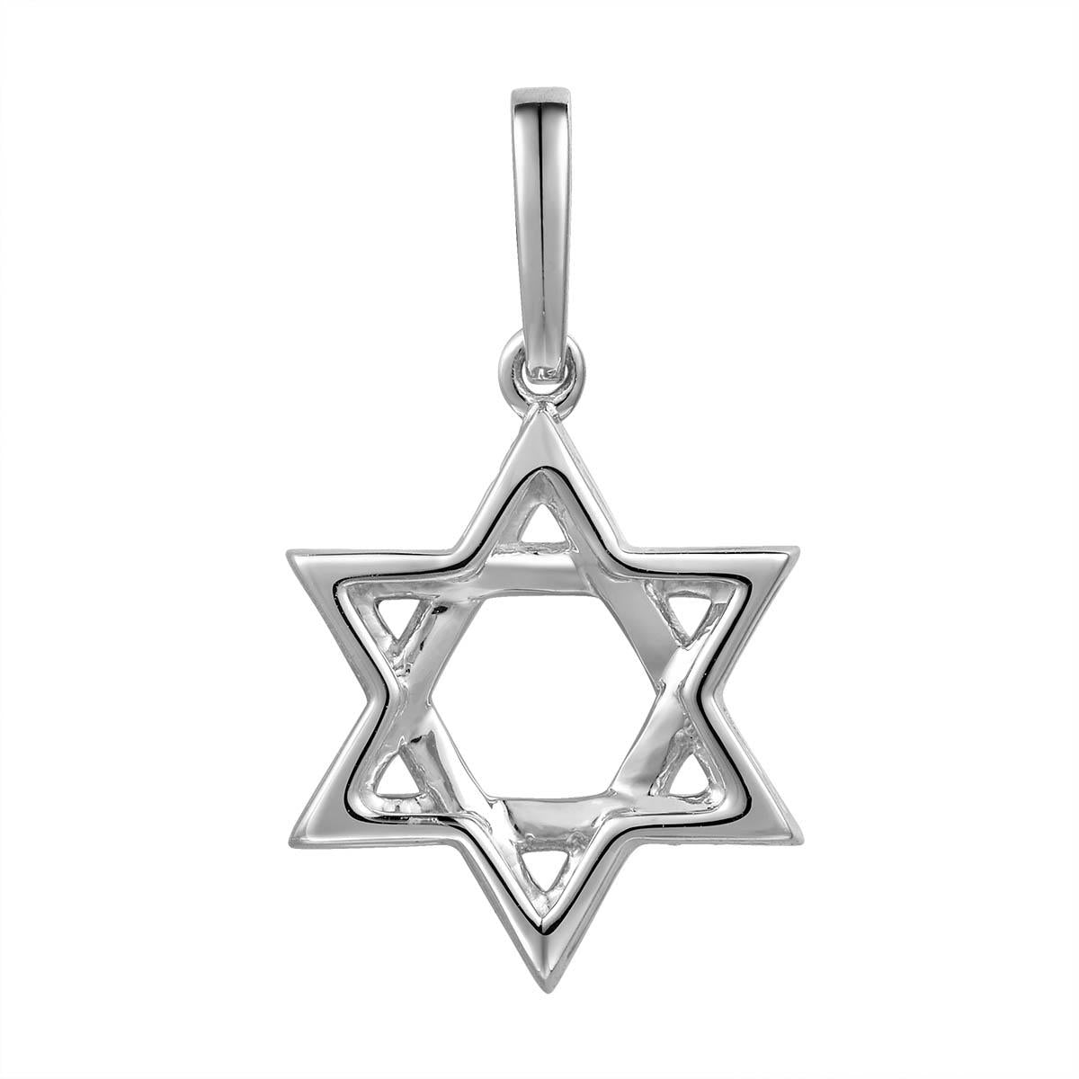 0.24ct tw Diamond Star Of David Pendant Necklace