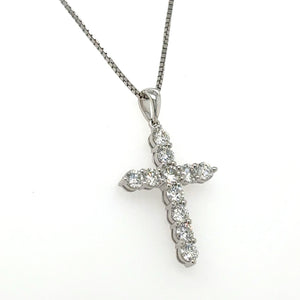 1.08ct tw Diamond Cross Pendant Necklace