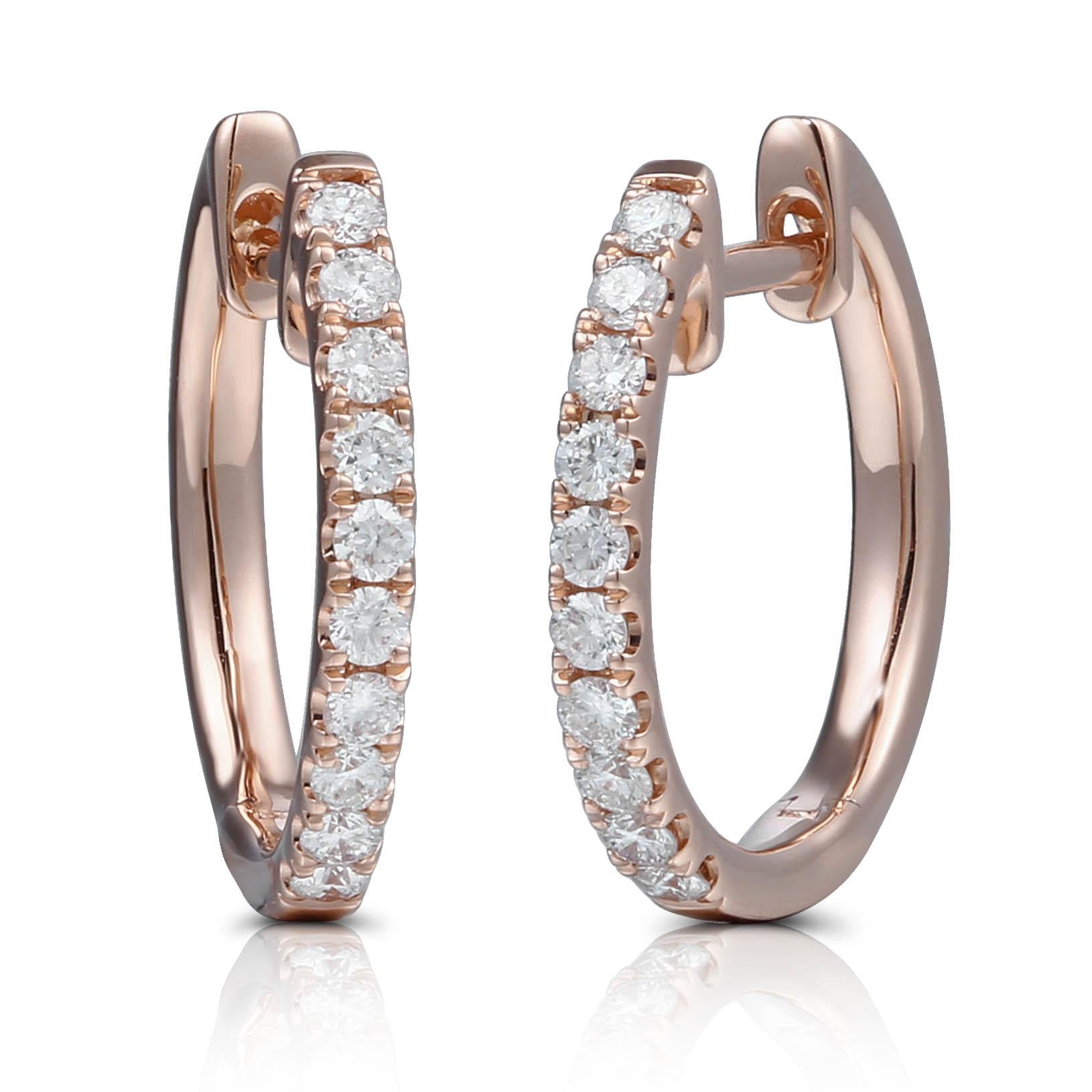 0.20ct tw Diamond Huggie Earrings