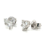 1.26carat Heart Shaped Diamond Earrings