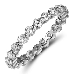 1.32ct t w Diamond Single Prong Eternity Band