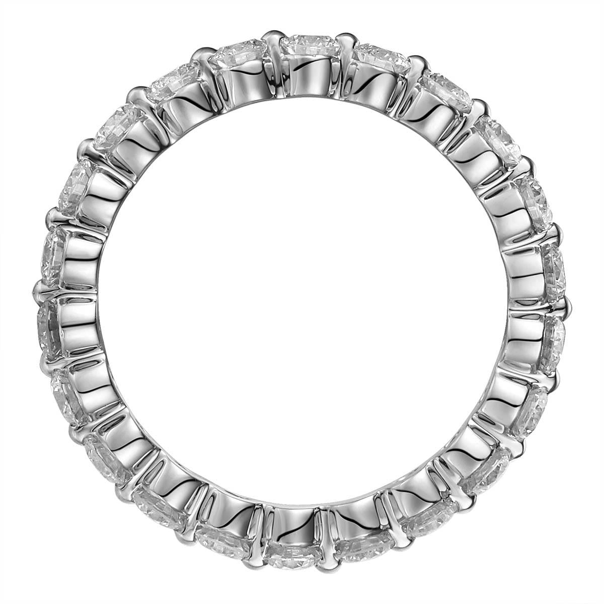 1.32ct t w Diamond Single Prong Eternity Band