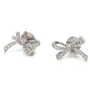 0.31ct tw Diamond Bow Diamond Stud Earrings